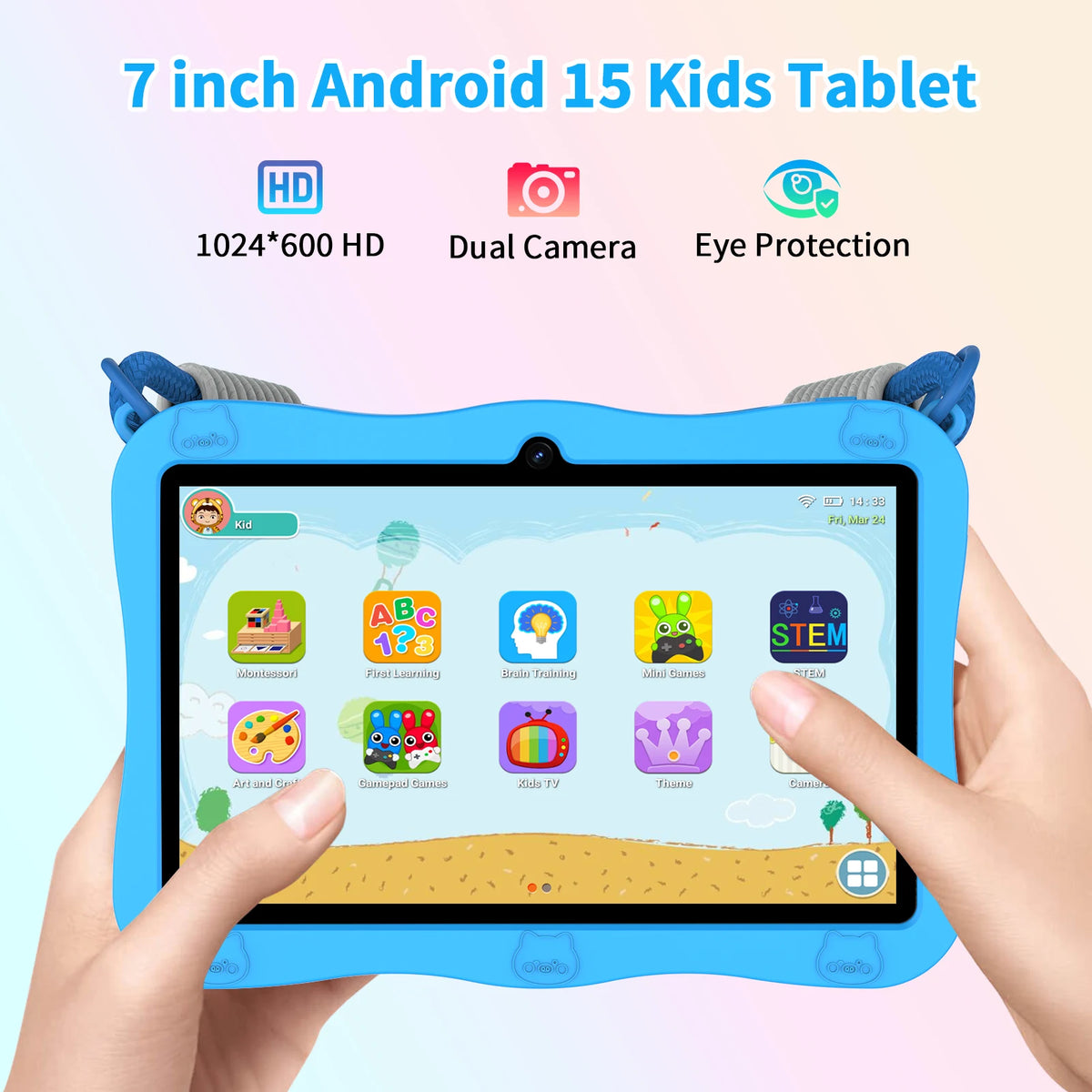 PRITOM Kids Tablet With Parental Controls Android 13