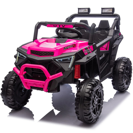 24V 400W Kids Ride On UTV With Parent Remote Bluetooth Music LED Lights
