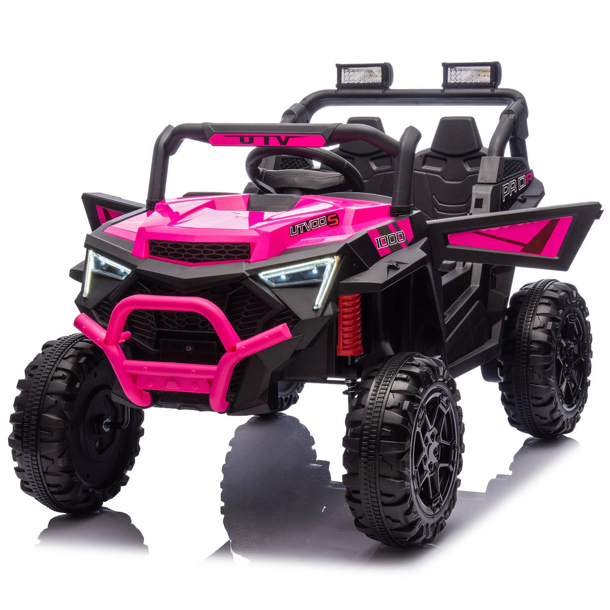 24V 400W Kids Ride On UTV With Parent Remote Bluetooth Music LED Lights