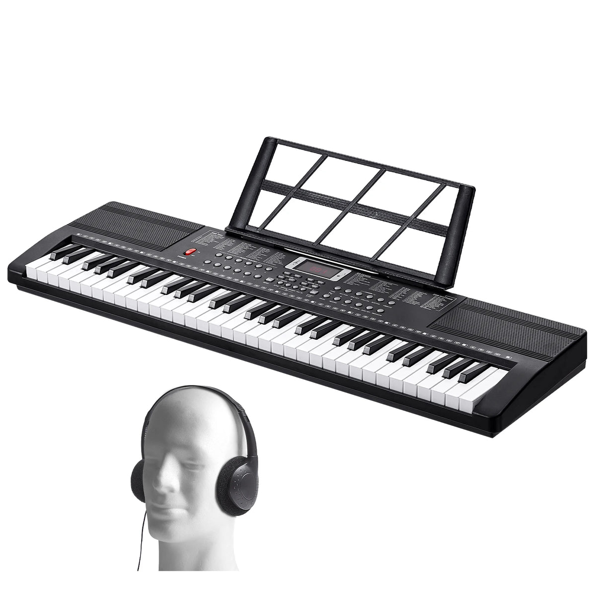 SucceBuy 61Key Digital Keyboard Piano With 200 Tones 200 Rhythms