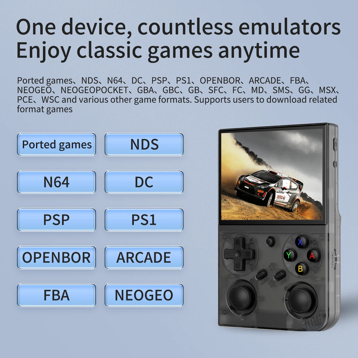 Coopreme G350 Handheld Game Console IPS Display Dual Joysticks