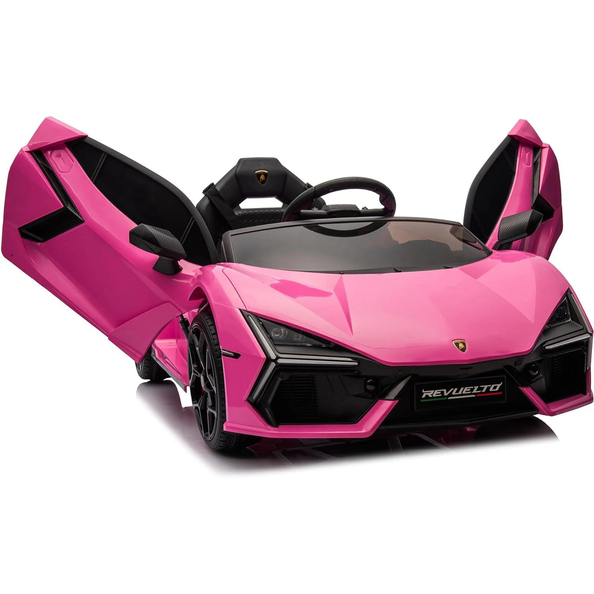 HiMISS Ride On Car For Kids Headlights Bluetooth Music Remote