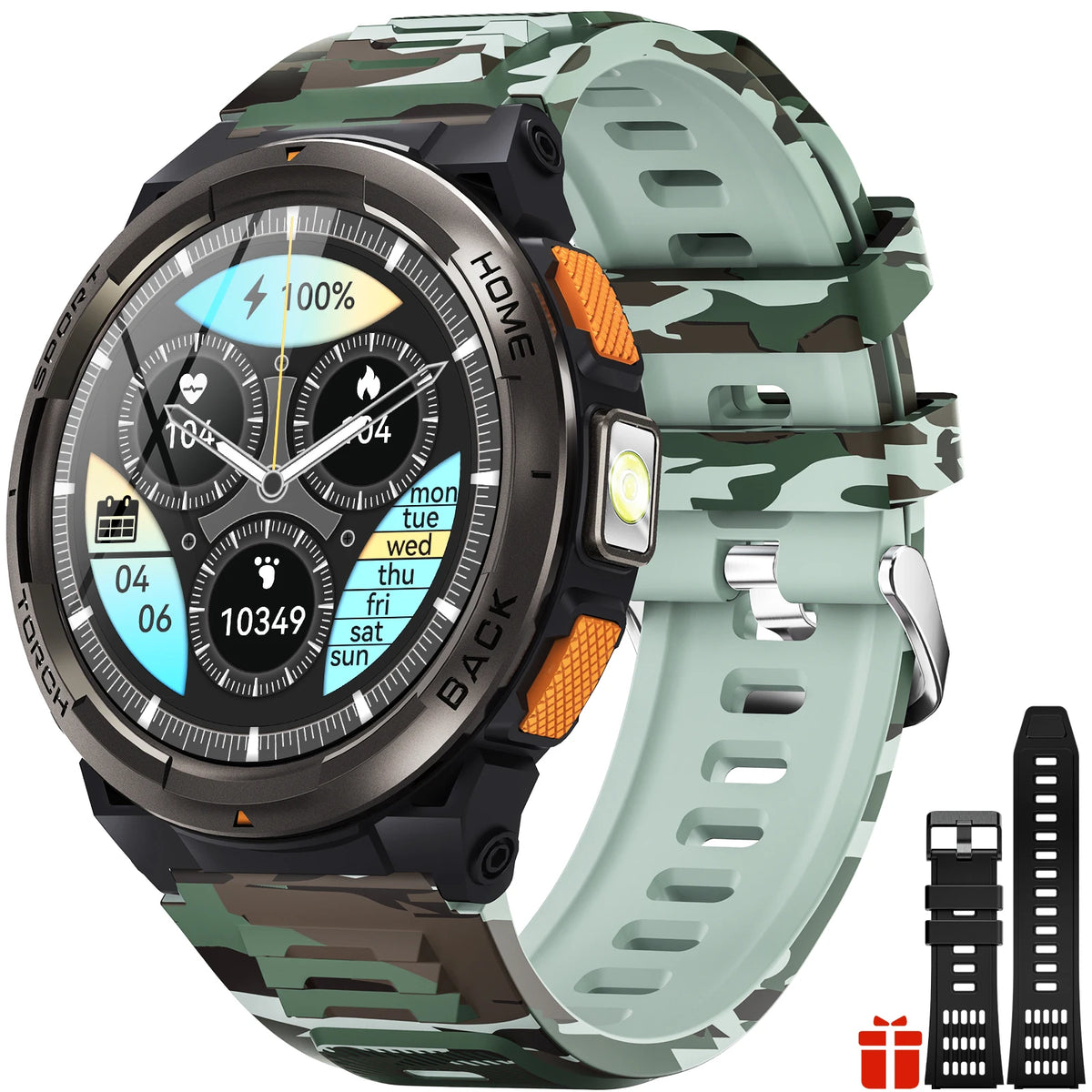 EIGIIS KE5 1.45 Inch Smart Watch 3ATM Waterproof Compass Barometer
