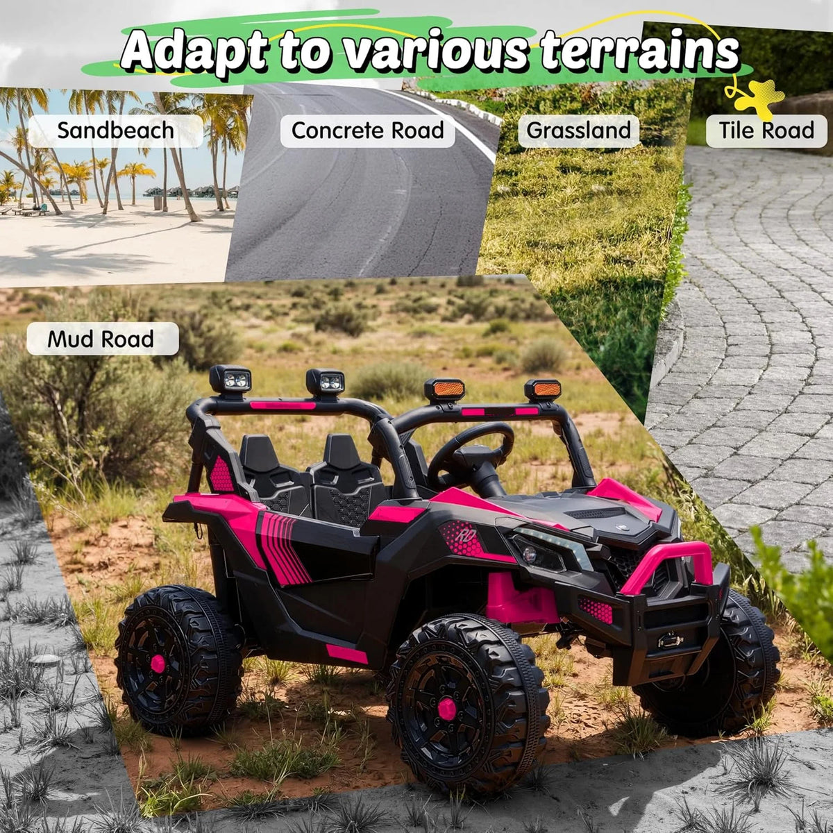 Joyracer 24V 4WD Kids Ride On UTV Off-Road Electric Buggy