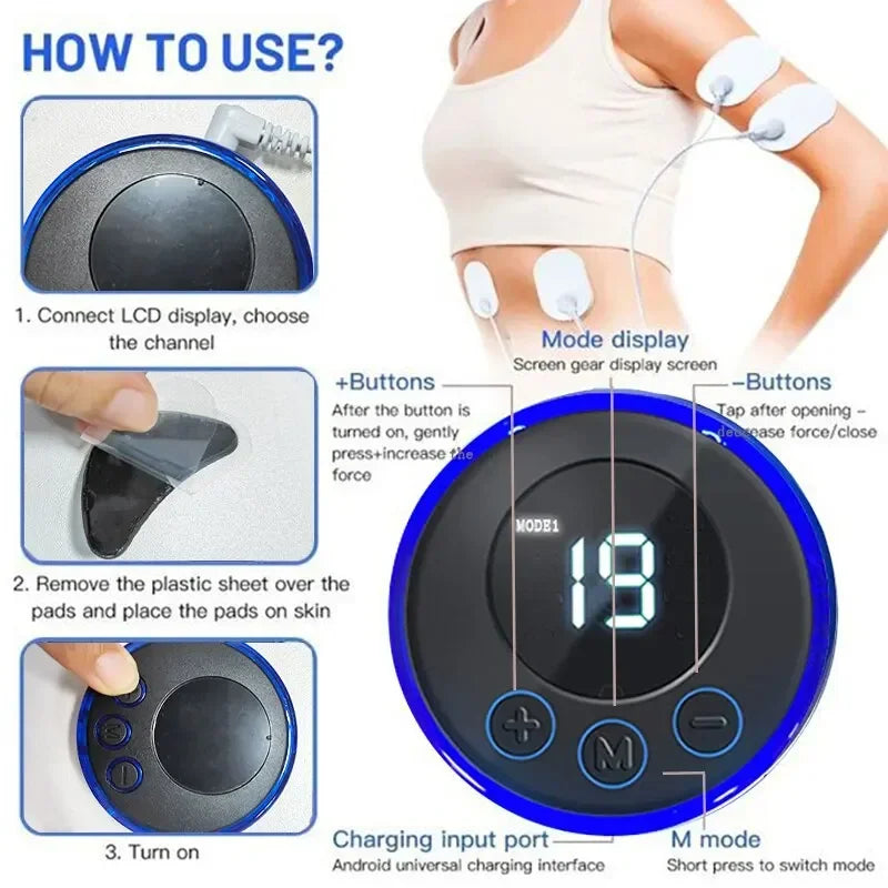 EMS Facial Massager Microcurrent Eye Lift Device For Dark Circles