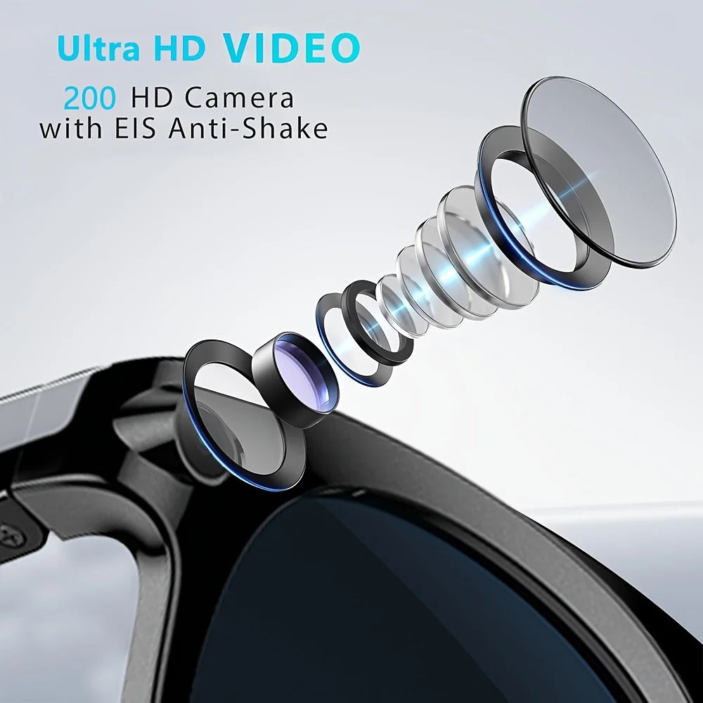 SENBONO AI Smart Glasses With HD Camera And Portable Charger