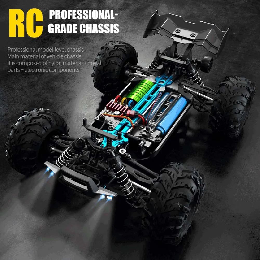 Teeggi High Speed RC Car 4WD LED Off-Road Monster Truck