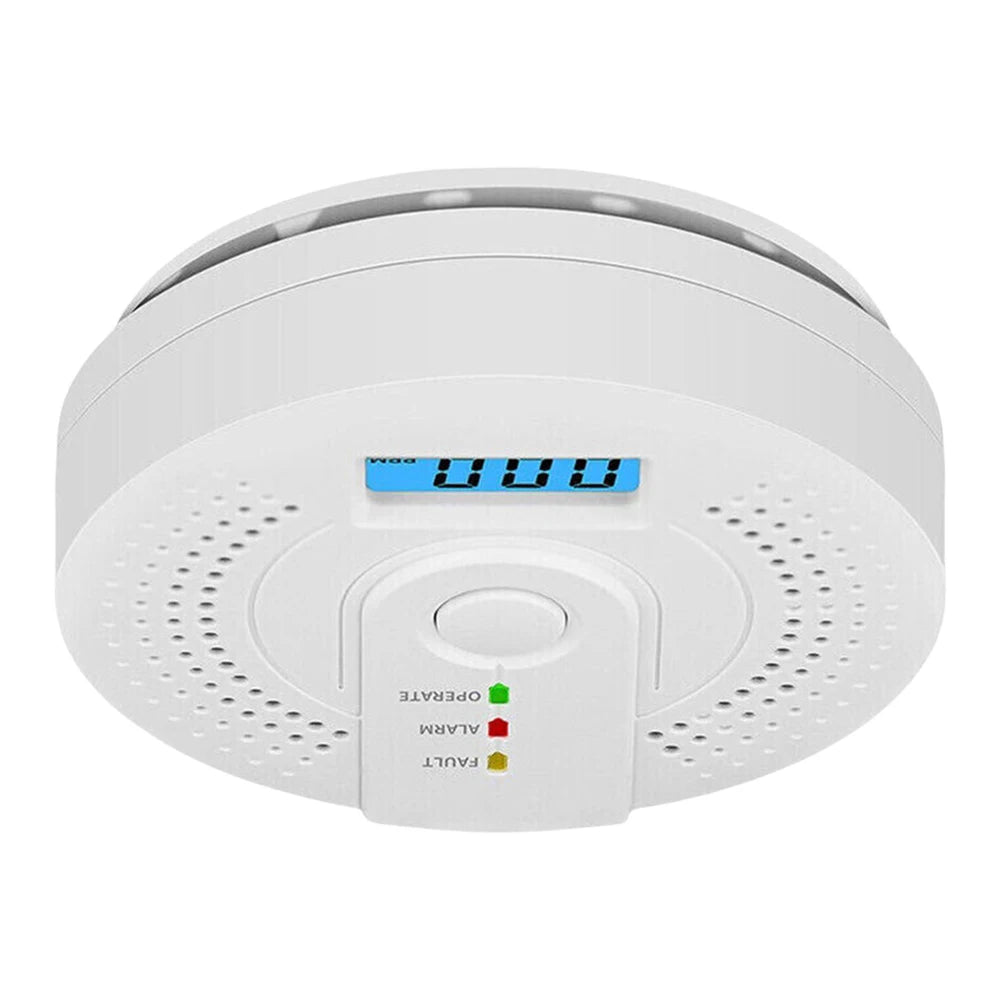 Digital Carbon Monoxide Detector Battery Powered CO Alarm With LED