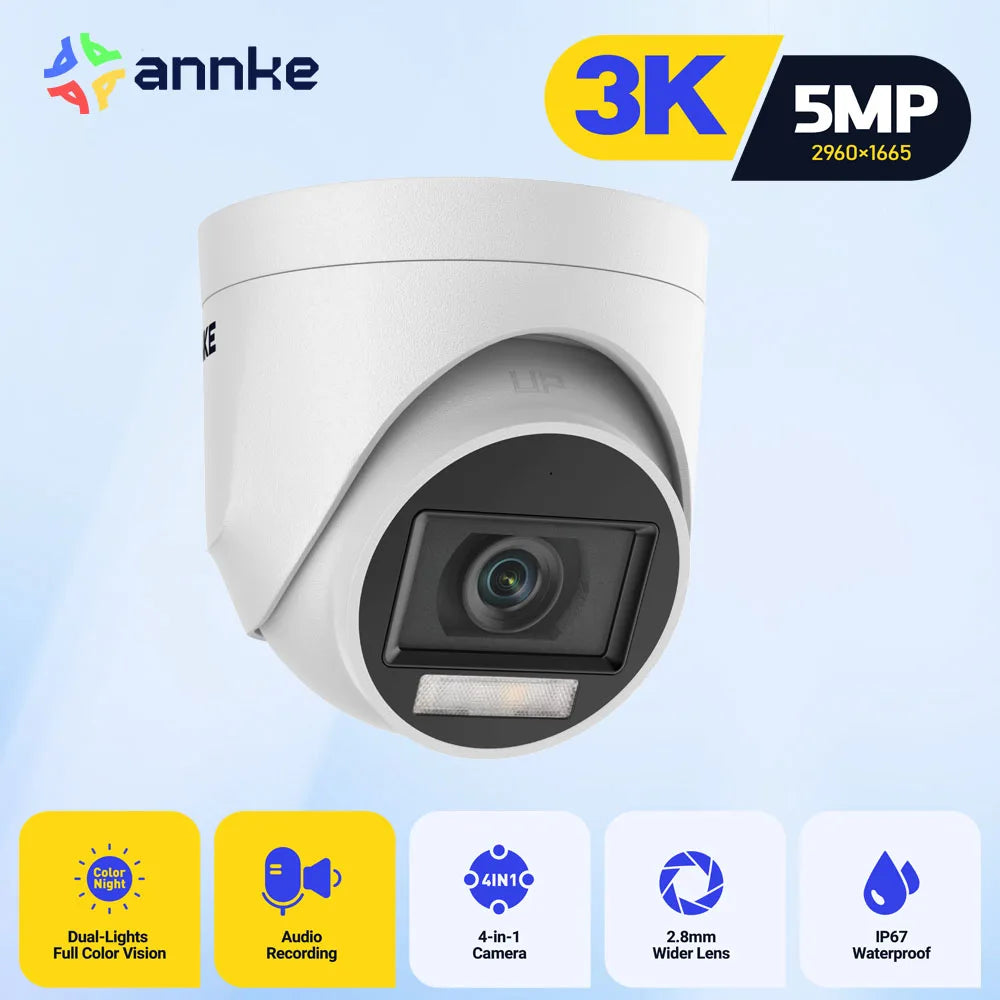 ANNKE 5MP Analog HD Security Camera With 2.8mm Lens
