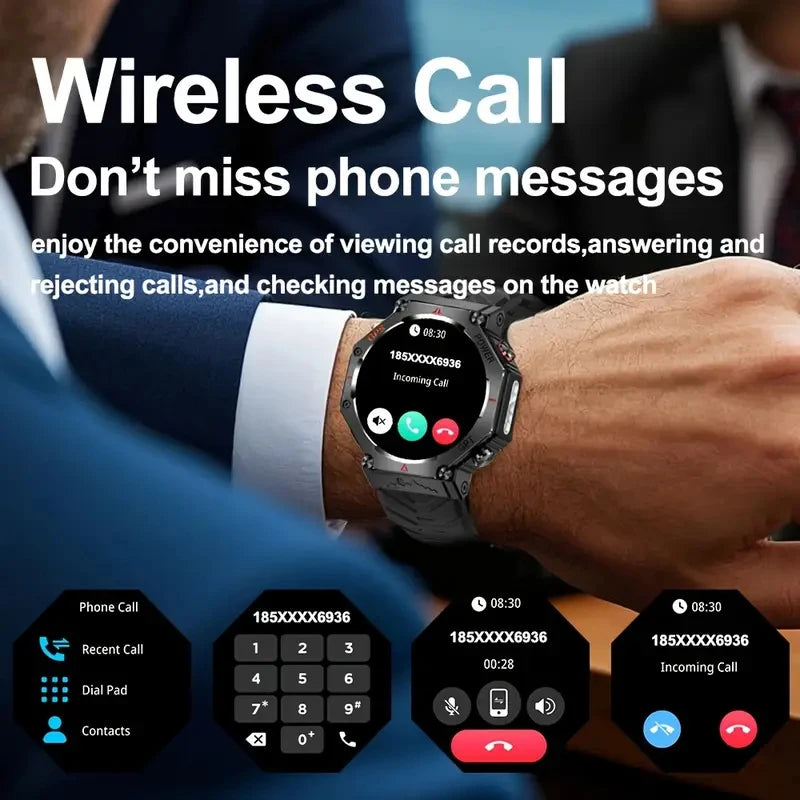 SENBONO GPS Smartwatch For Men Bluetooth Call Fitness Tracker