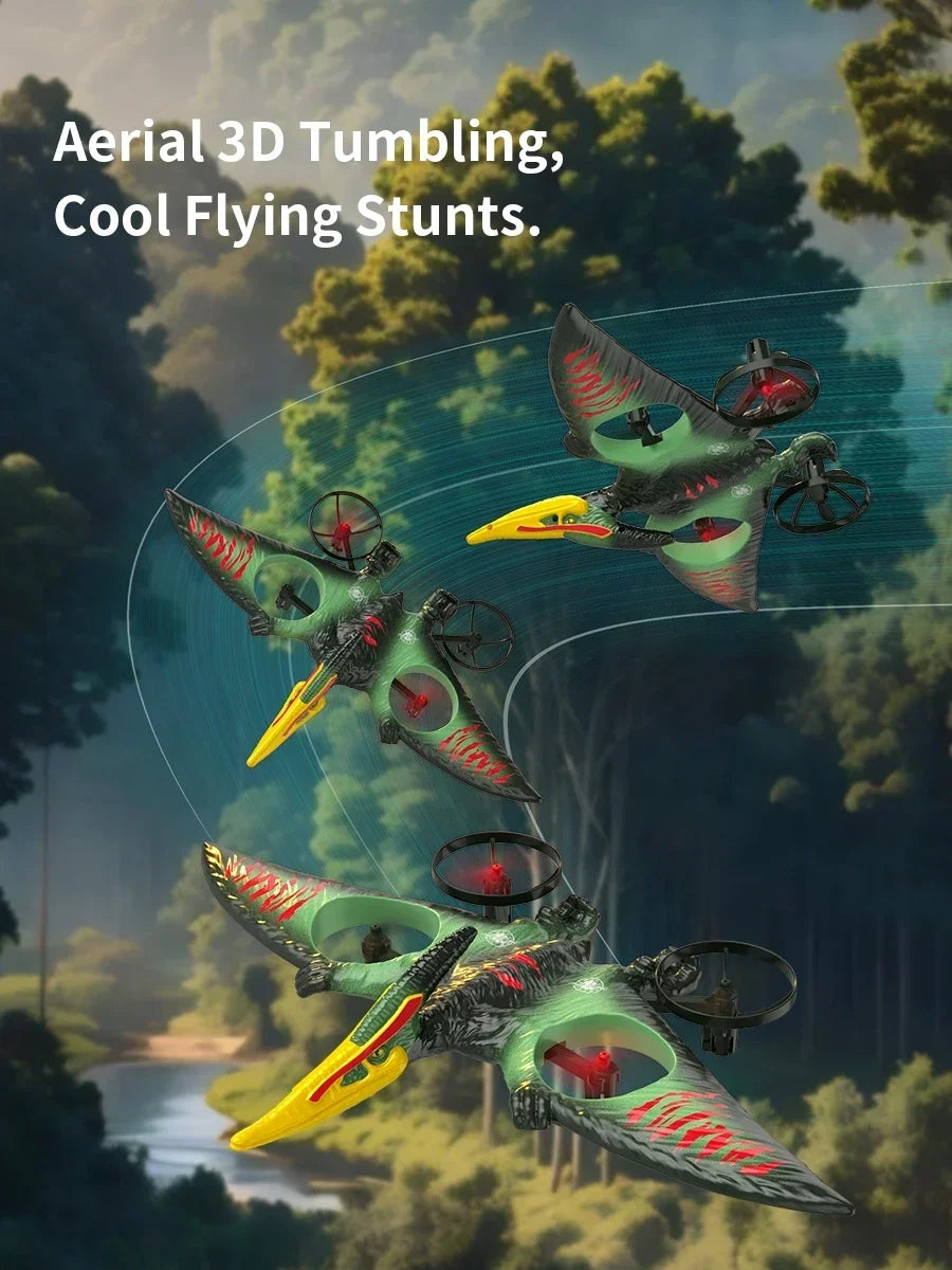CONUSEA RC Pterosaur Helicopter Glider 2.4G Foam With LED