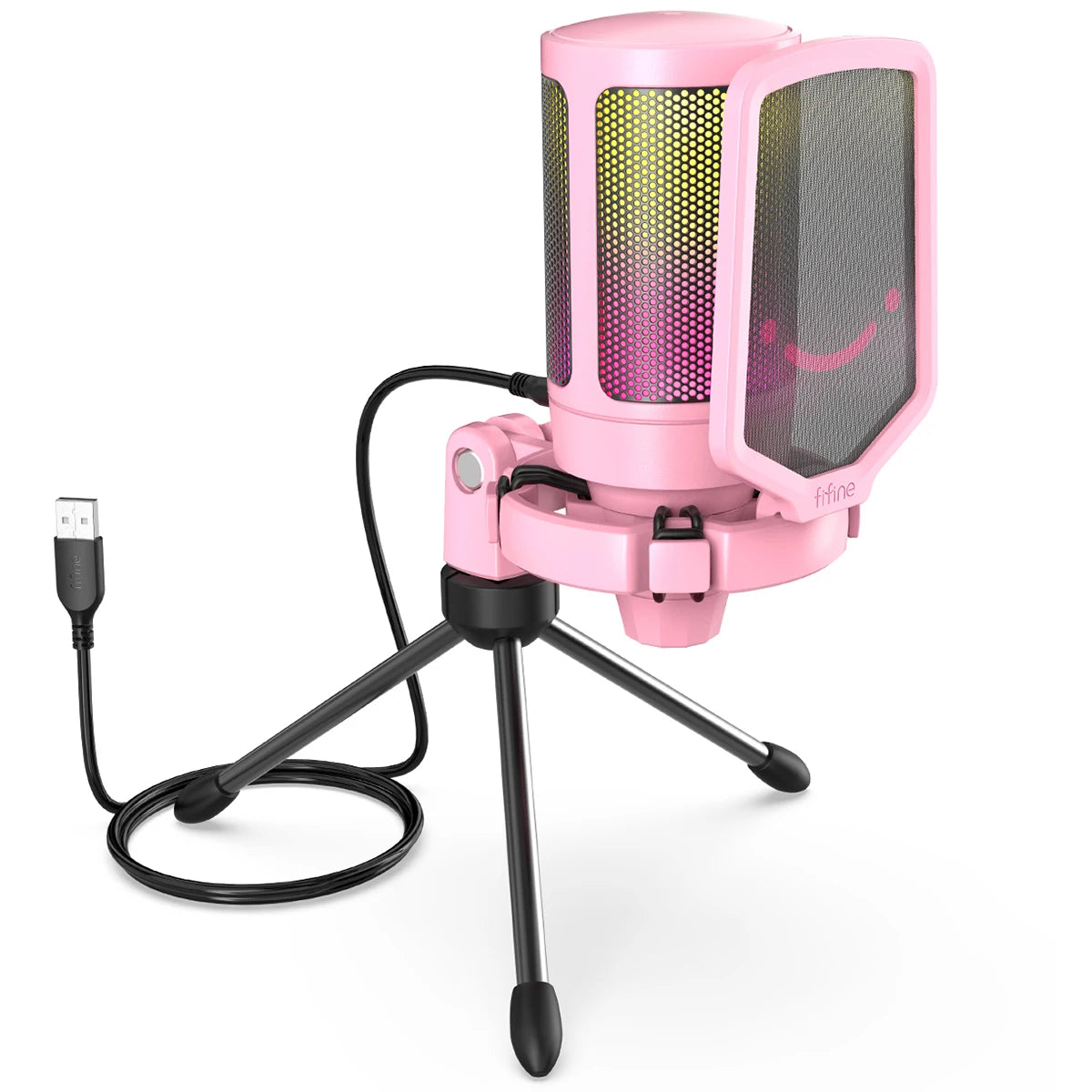 FIFINE Ampligame USB Gaming Microphone With Pop Filter And Gain
