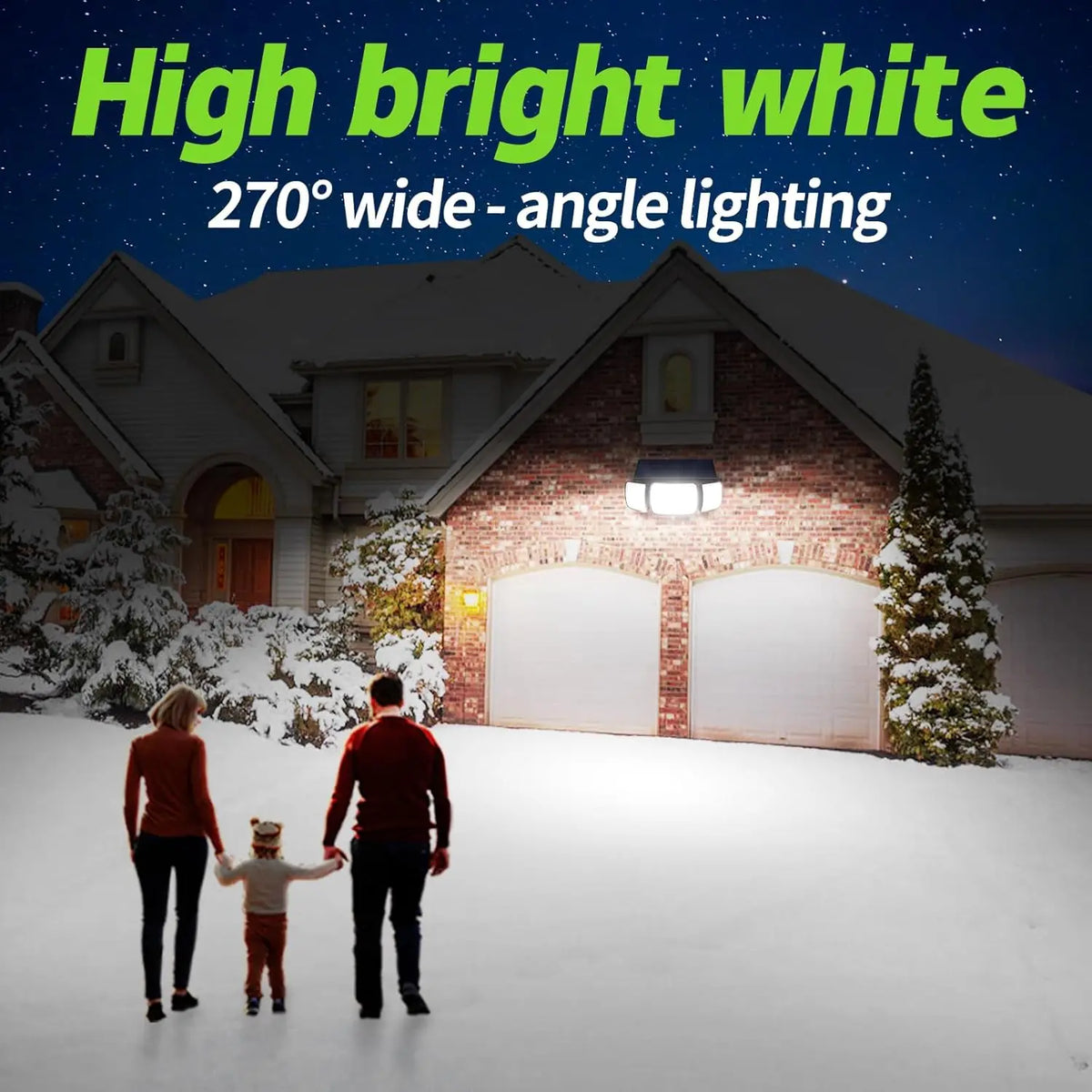 Intelamp Solar LED Flood Light With Motion Sensors