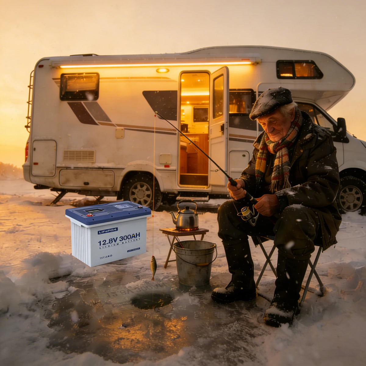 ANERN LiFePO4 Battery 12V 100Ah 200Ah Inverter Solar System
