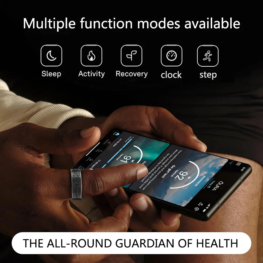 Smart Ring Fitness Tracker With Sleep Monitor And 20 Exercise Modes