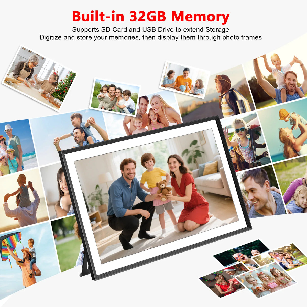 YENOCK Digital Photo Frame WiFi IPS Touch Auto Rotate