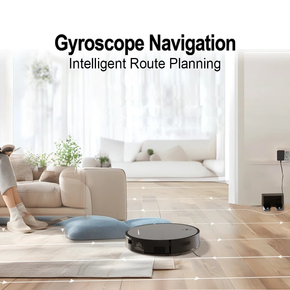 BOAIMORE Robot Vacuum With Mop, App Control, 6000PA Suction