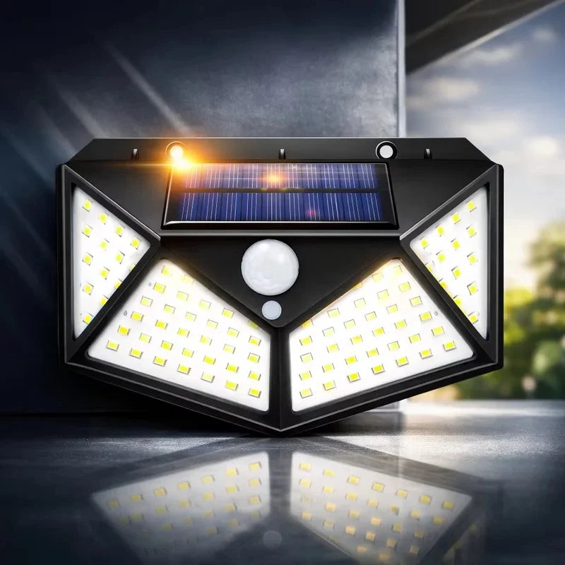 Solar Outdoor Wall Light With Motion Sensor IP65 Waterproof LED