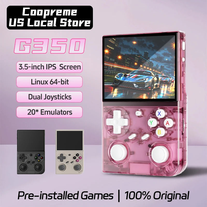 Coopreme G350 Handheld Game Console IPS Display Dual Joysticks