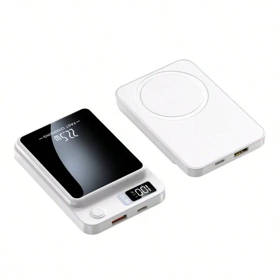 Portable Magnetic 10000mAh Wireless Power Bank LED Display