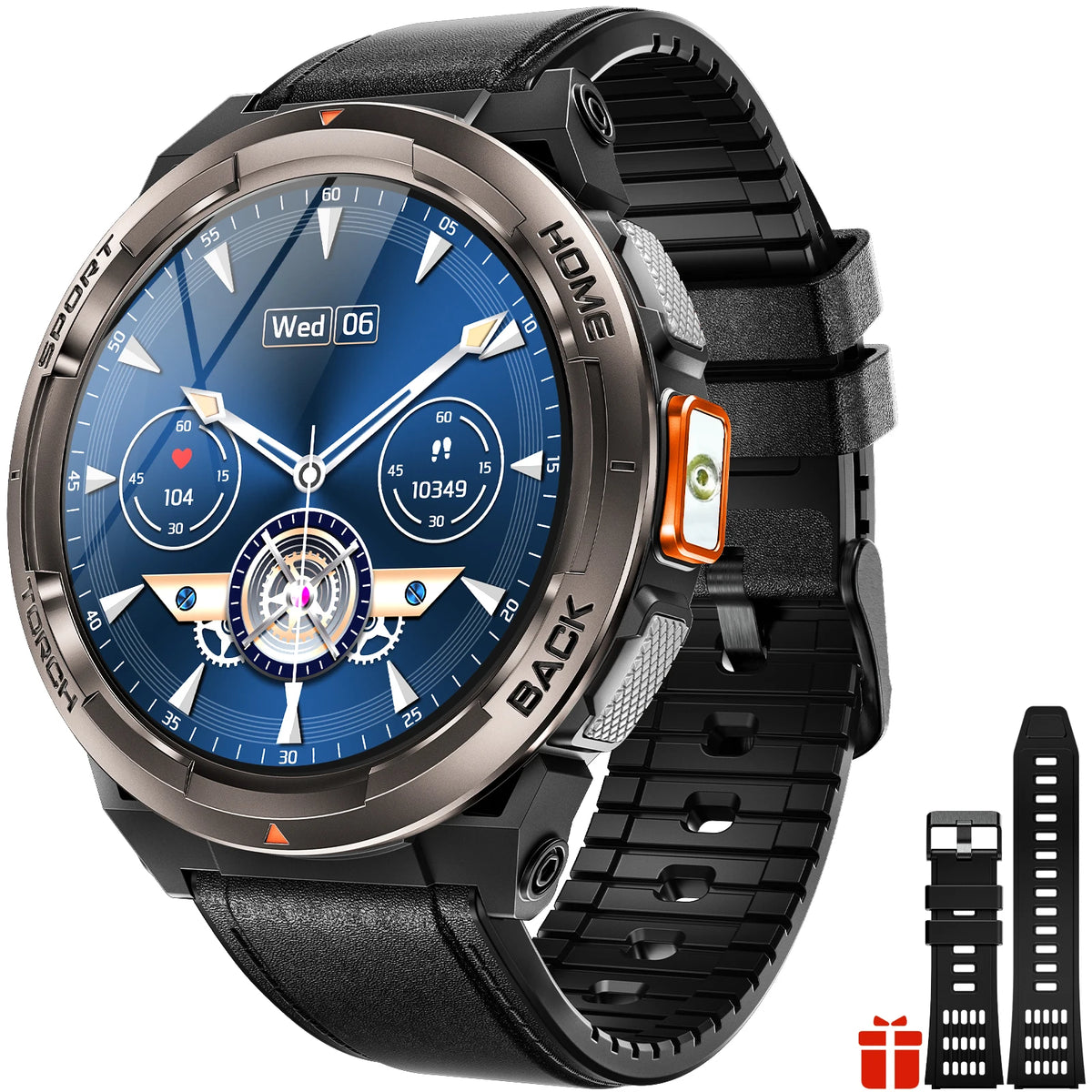 EIGIIS KE5 1.45 Inch Smart Watch 3ATM Waterproof Compass Barometer