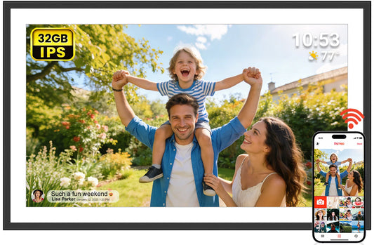 YENOCK Digital Photo Frame WiFi IPS Touch Auto Rotate
