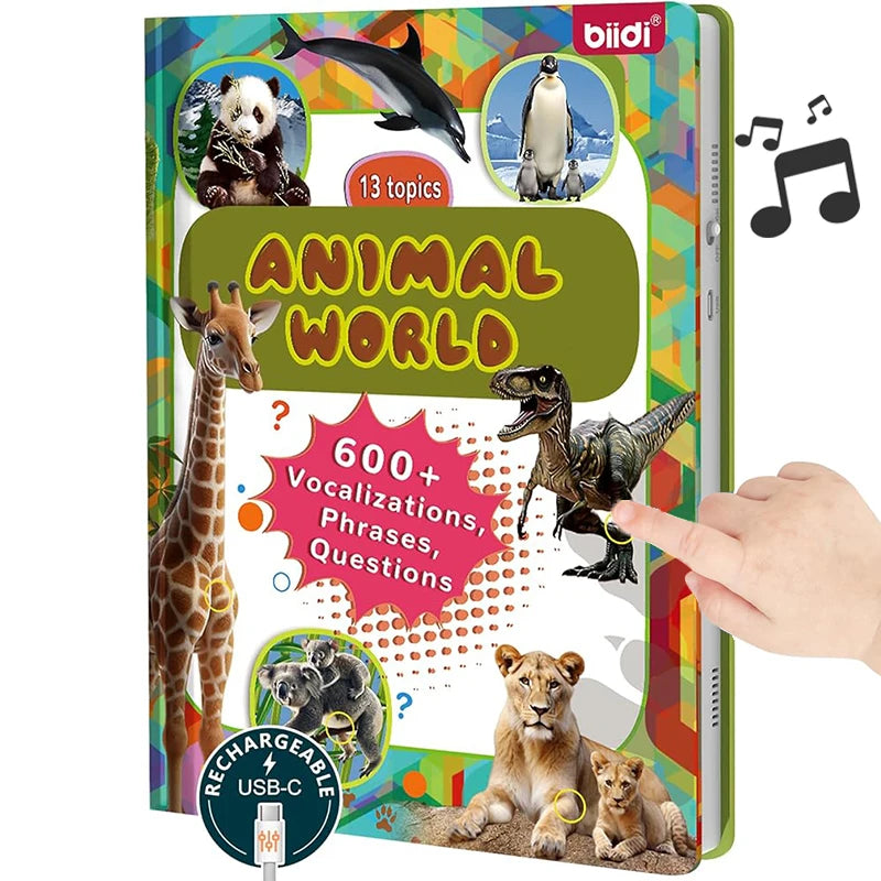 Biidi Animal Talking Book With Interactive Audio For Kids