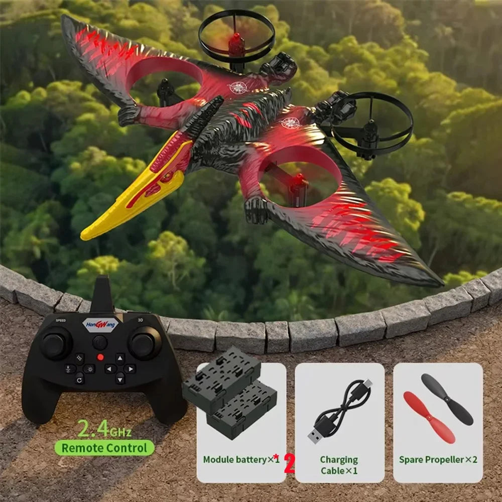 CONUSEA RC Pterosaur Helicopter Glider 2.4G Foam With LED
