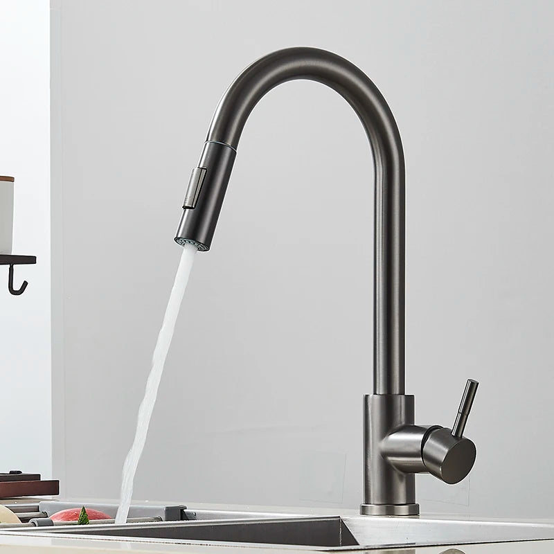 ALENARTWATER Sensor Kitchen Faucet With Pull Out Spout