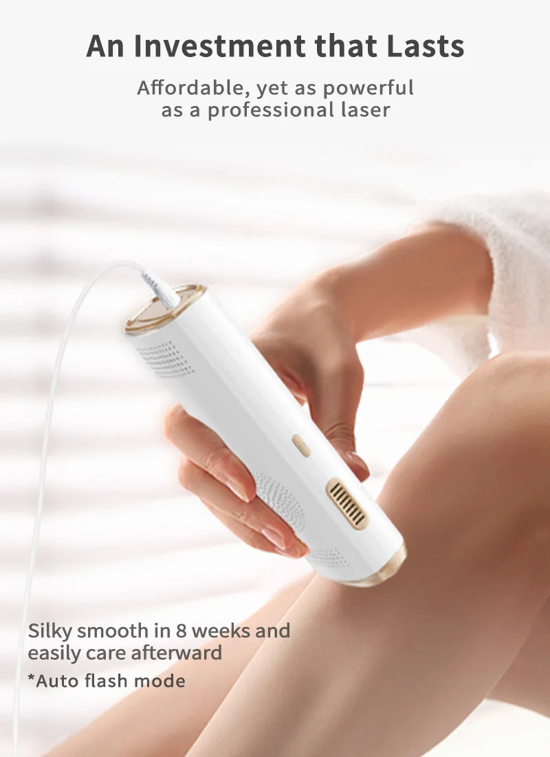 LYSMOSKI IPL Hair Removal Device With Cooling Function 999,900 Flashes 3 In 1