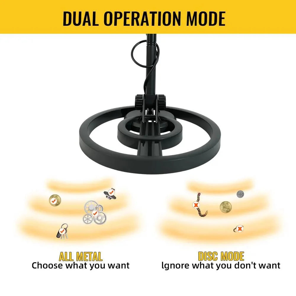 Professional Underground Metal Detector For Adults Waterproof With LCD Display