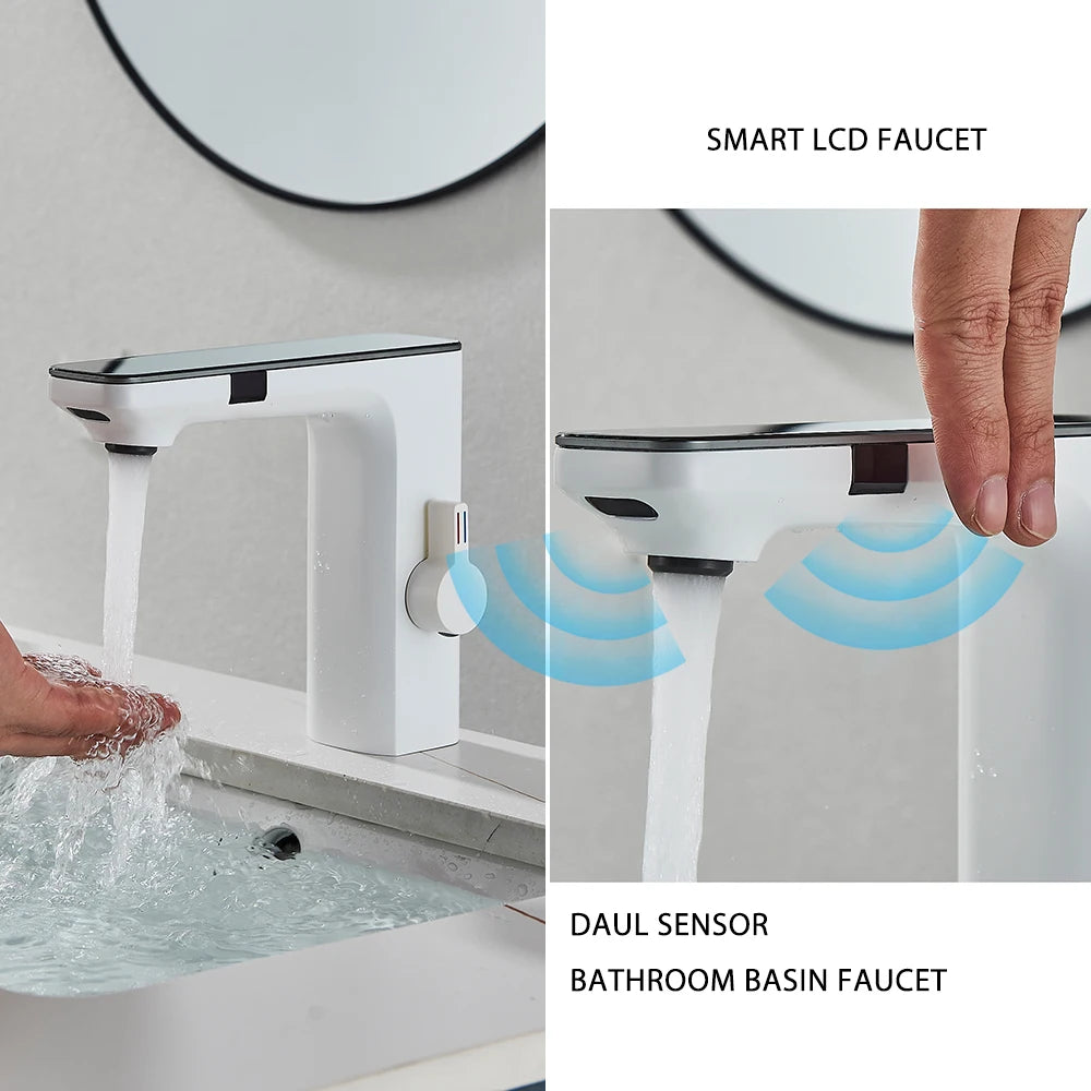 Uythner Smart Sensor Basin Faucet With Digital Display