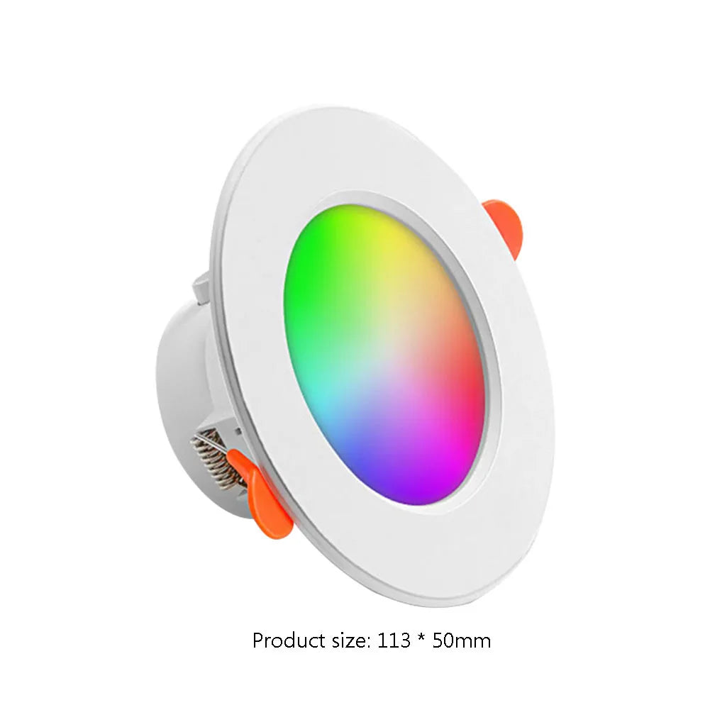 APWIKOGER 10W Smart LED Downlight RGB CCT Bluetooth Ceiling Lamp