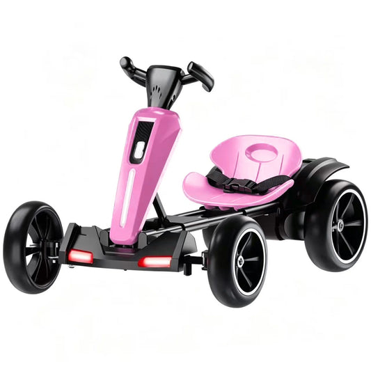 12V Electric Kids Pedal Go Kart With Adjustable Seat And Non Slip EVA Wheels