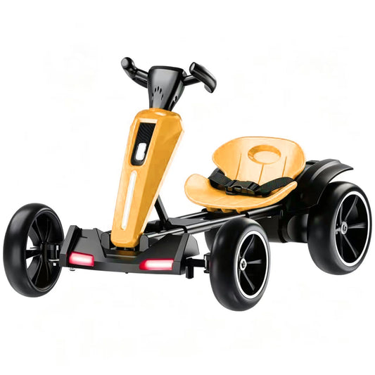 12V Kids Electric Go Kart With EVA Wheels And LED Lights Ages 3-6