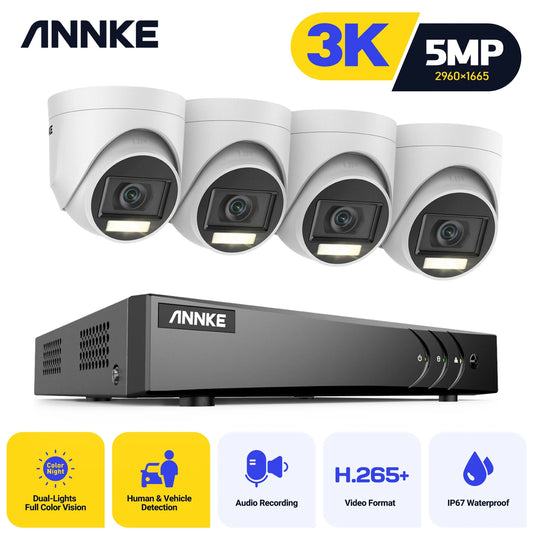 ANNKE 8 Channel 5MP Smart Dual Lights Lite Security Kit