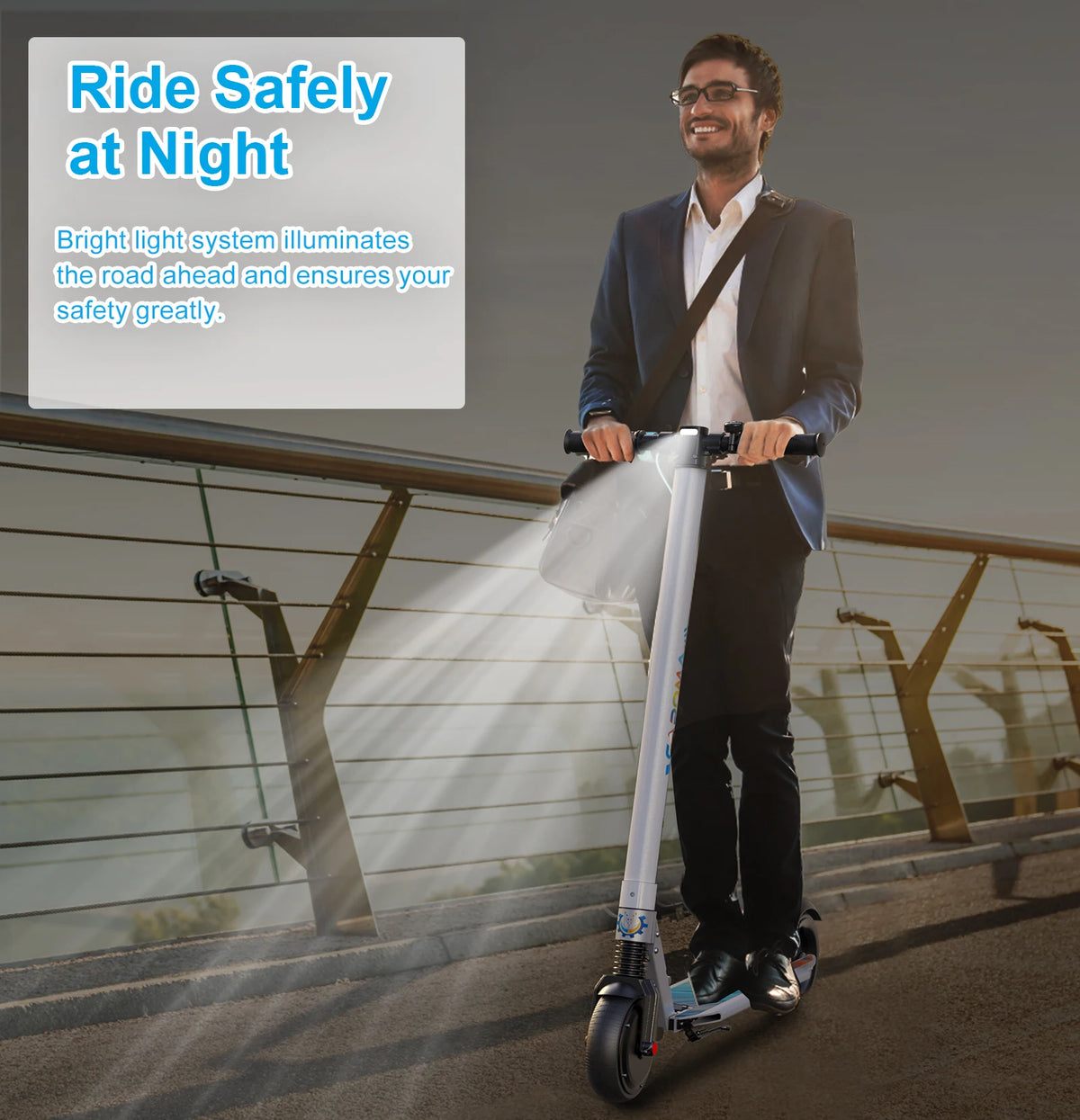 Caroma Electric Scooter Foldable With Cruise Control And Dual Braking