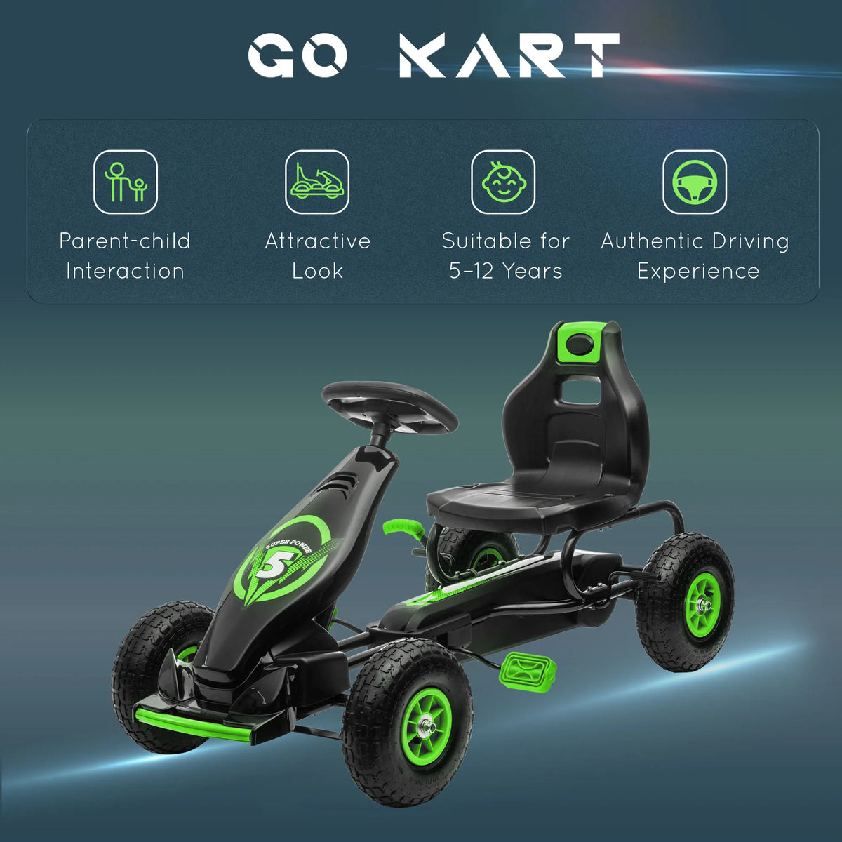 Kids Electric Go Kart Suspension With Anti Slip Wheels And Safety Belt