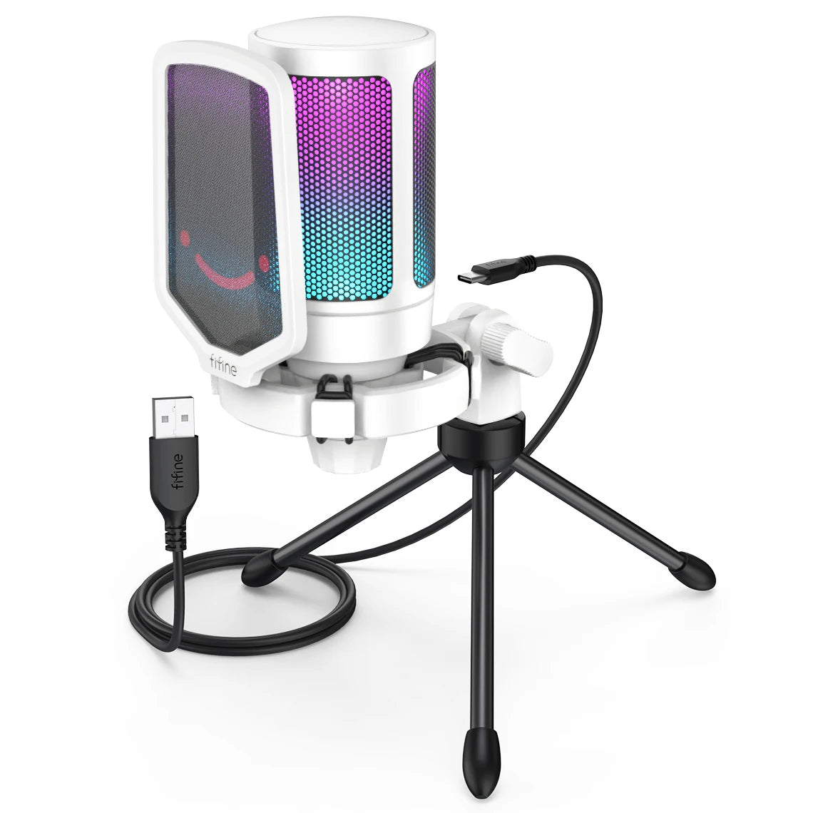 FIFINE Ampligame USB Gaming Microphone With Pop Filter And Gain