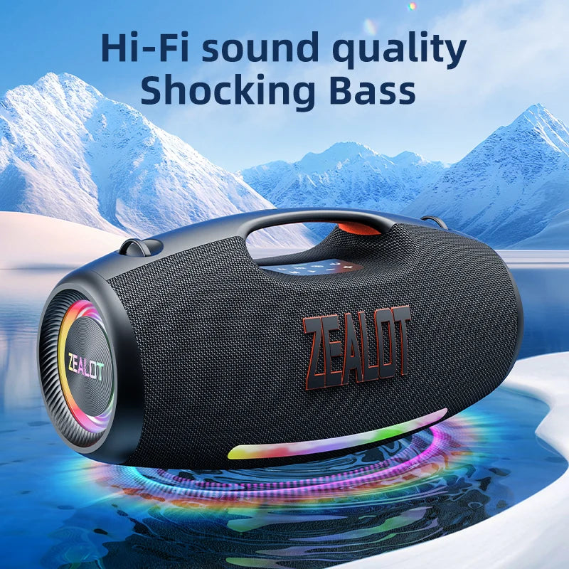 ZEALOT S89 250W Waterproof Portable Bluetooth Speaker Outdoor Boombox