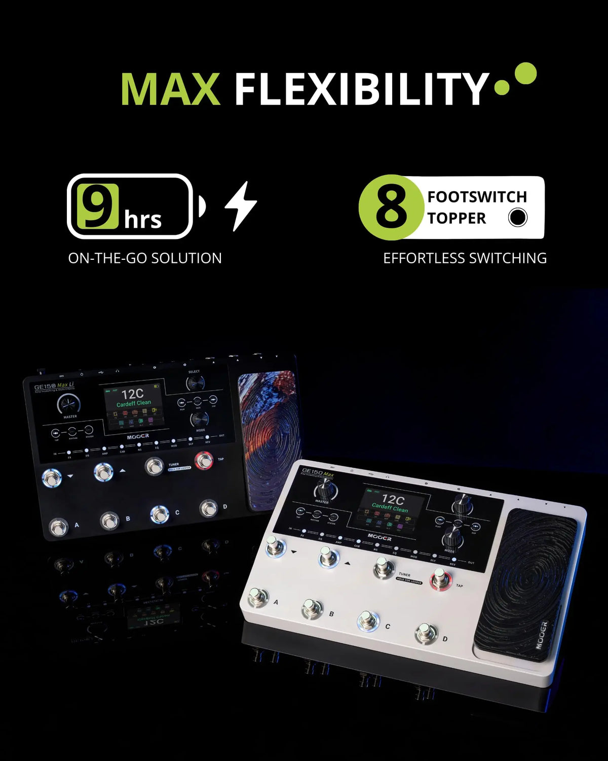 M-VAVE Guitar Multi Effects Pedal 55 Amp Models 200 Presets