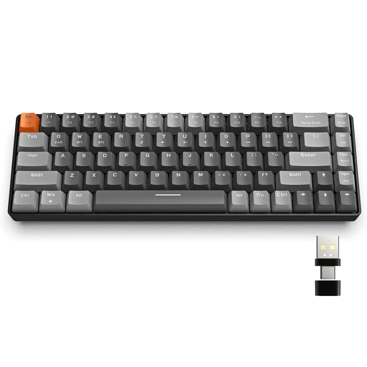 Attack Shark RK68 Sixty Percent Wireless Mechanical Keyboard