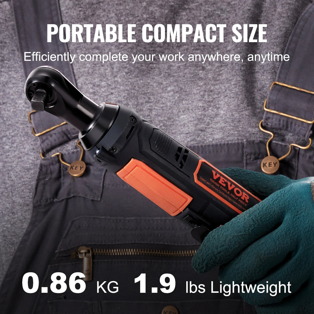 SucceBuy Cordless Electric Ratchet Wrench Set 12V 33 Ft-Lbs