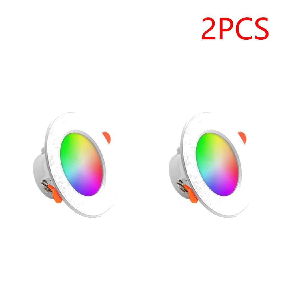 APWIKOGER 10W Smart LED Downlight RGB CCT Bluetooth Ceiling Lamp