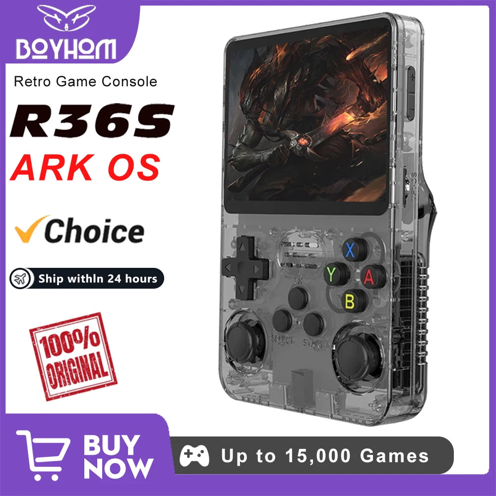 BOYHOM 256GB Retro Handheld Console Linux Gaming System