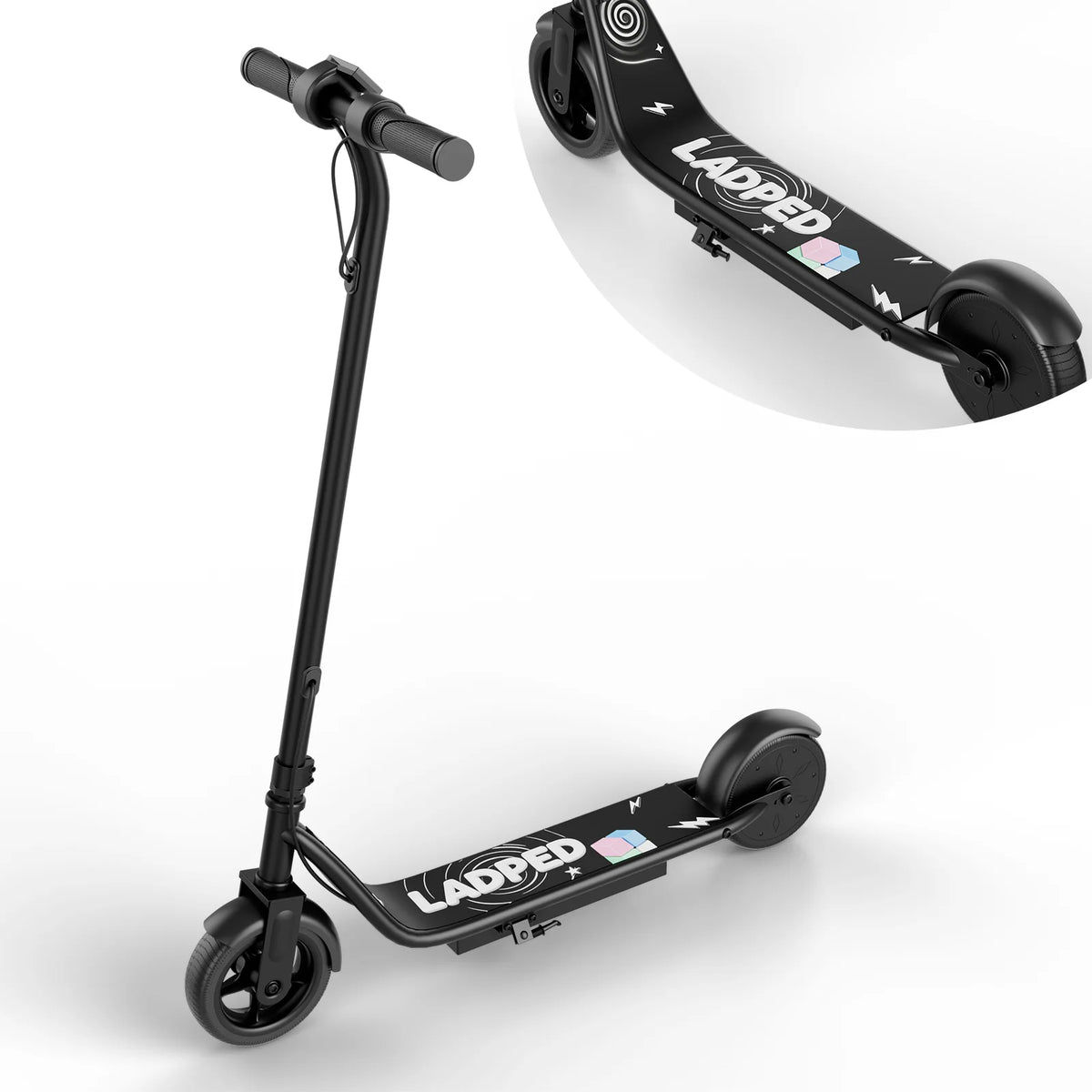 Ladped Electric Kids Scooter Three Speed 9 MPH 250W
