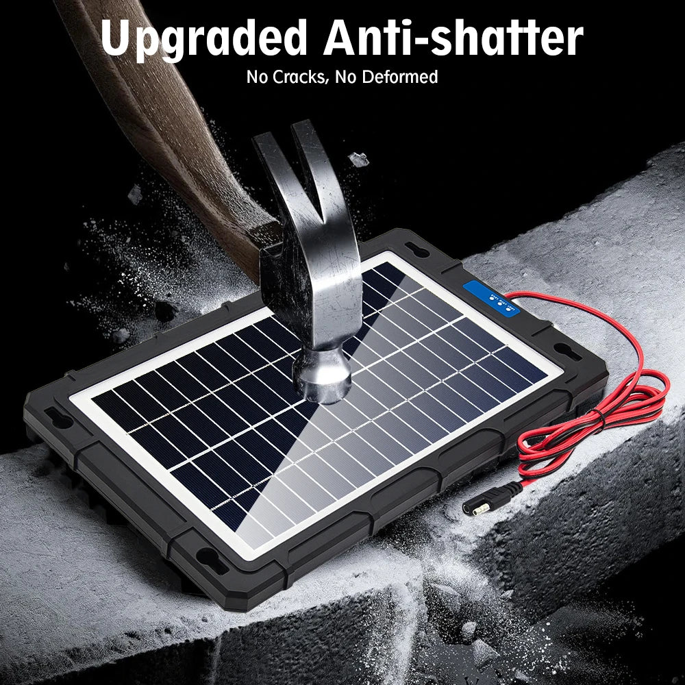 12V Solar Panel Battery Charger With Built In Controller IP65