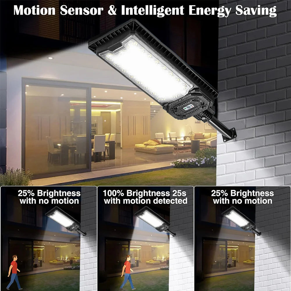 8000W Solar Street Light Dusk To Dawn Flood Light Outdoor