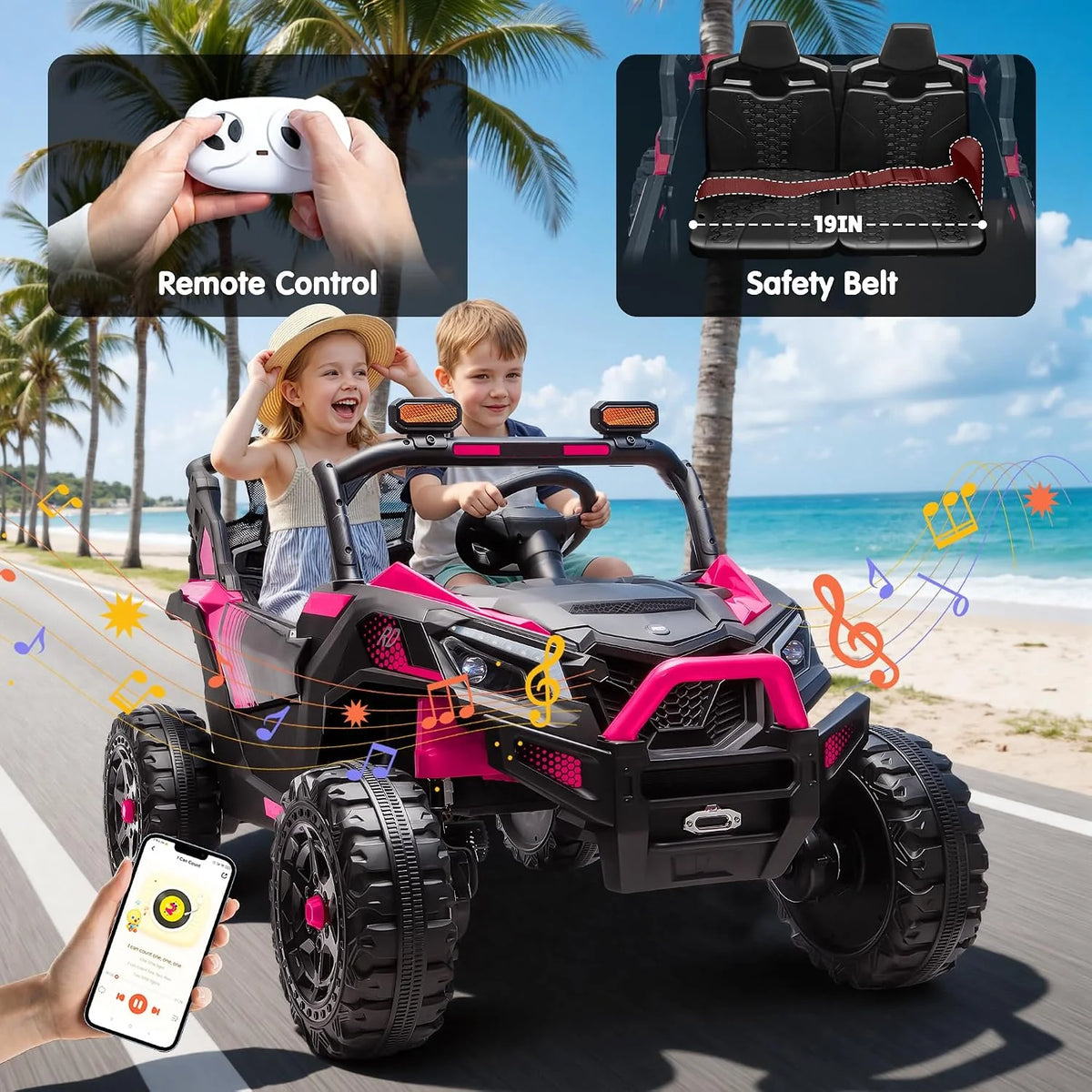 Joyracer 24V 4WD Kids Ride On UTV Off-Road Electric Buggy