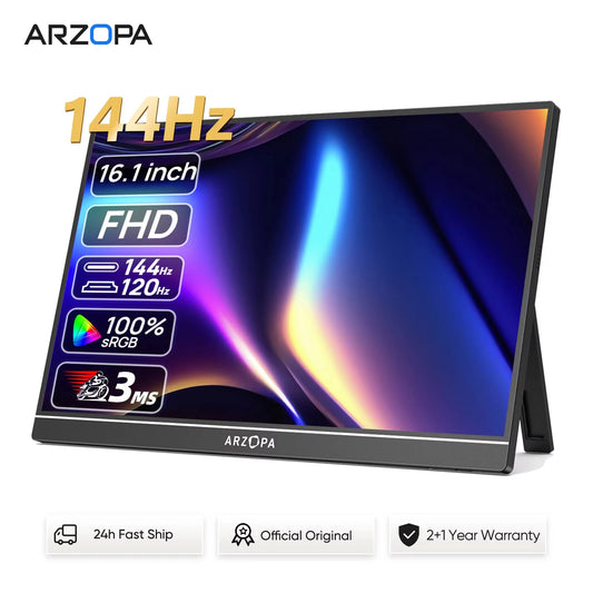 ARZOPA Portable Gaming Monitor 144Hz IPS FHD Second Screen